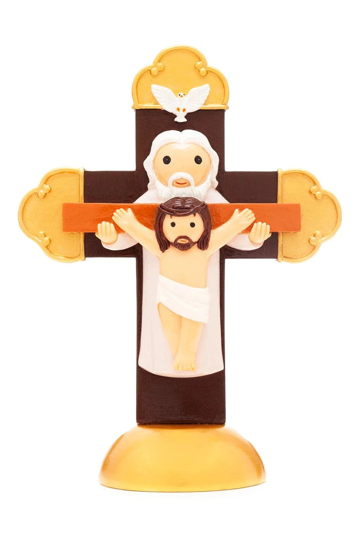 Little Drops of Water Jesus Holy Trinity Cross Collectors Edition Figurine – Trinitarian Faith Gift |