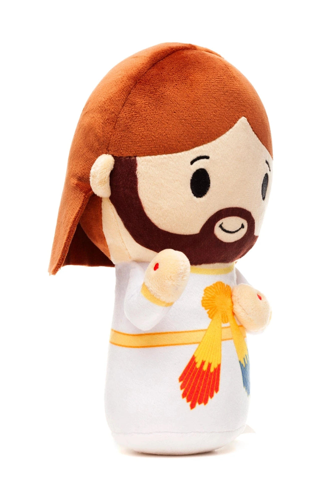 Divine Mercy Jesus Catholic Plush Doll Jesus Plush Side View - Little Drops of Water