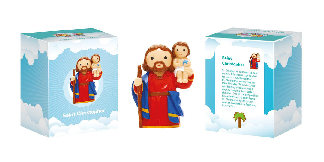 Little Drops of Water® Saints Saint Christopher Collectors Edition Figurine – Traveler Protection Gift |