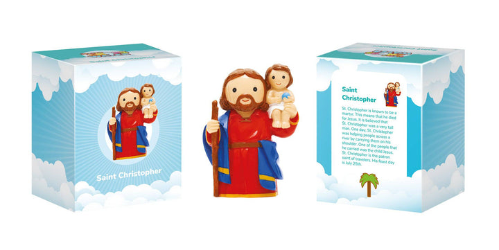 Little Drops of Water® Saints Saint Christopher Collectors Edition Figurine – Traveler Protection Gift |